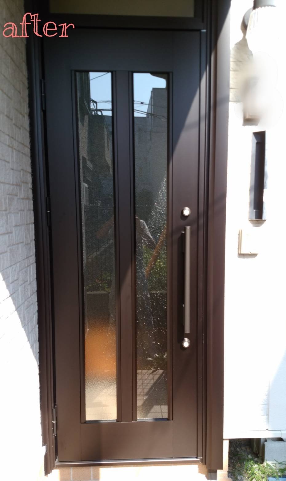 玄関ドア　カバー工事