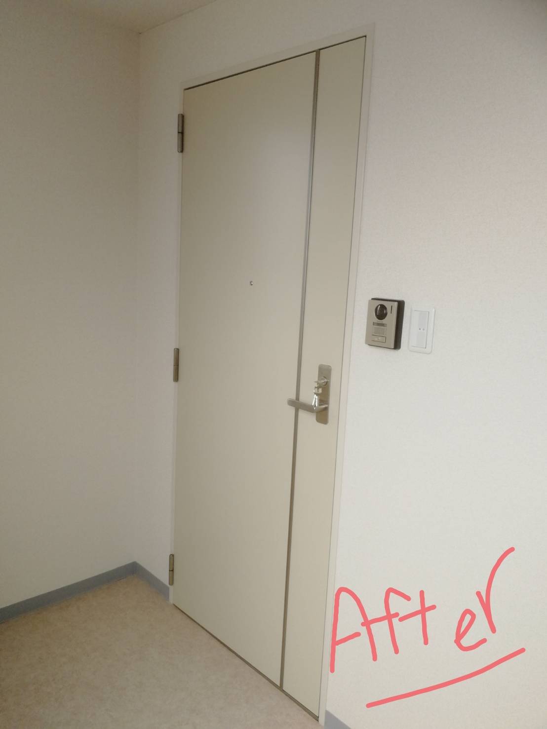 アパートドア交換