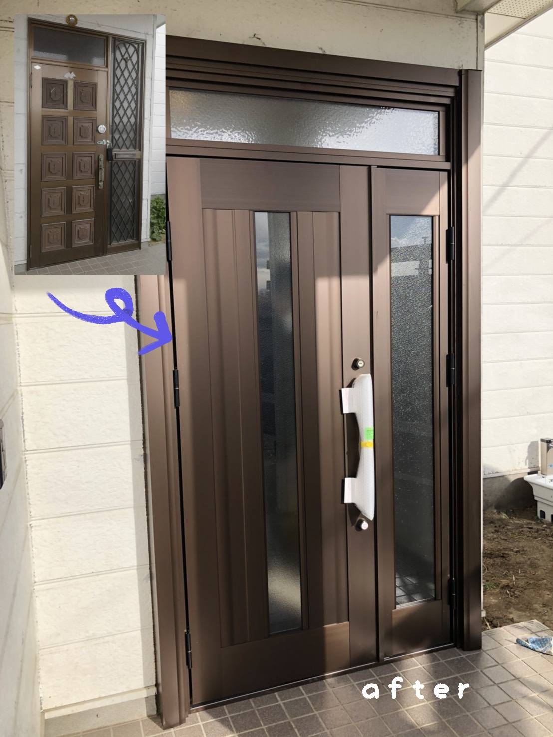 玄関ドアリフォーム工事