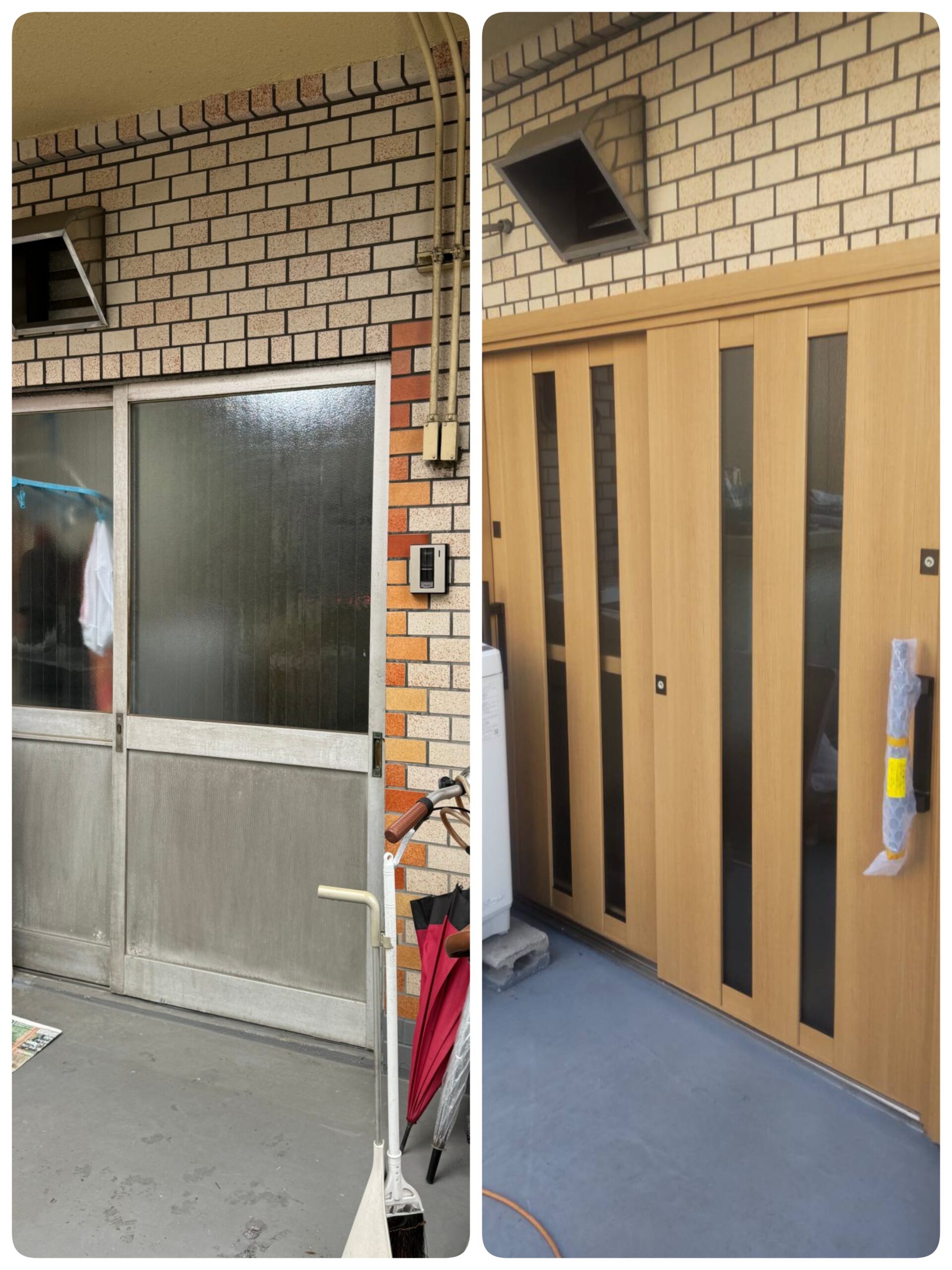 玄関引戸リフォーム工事